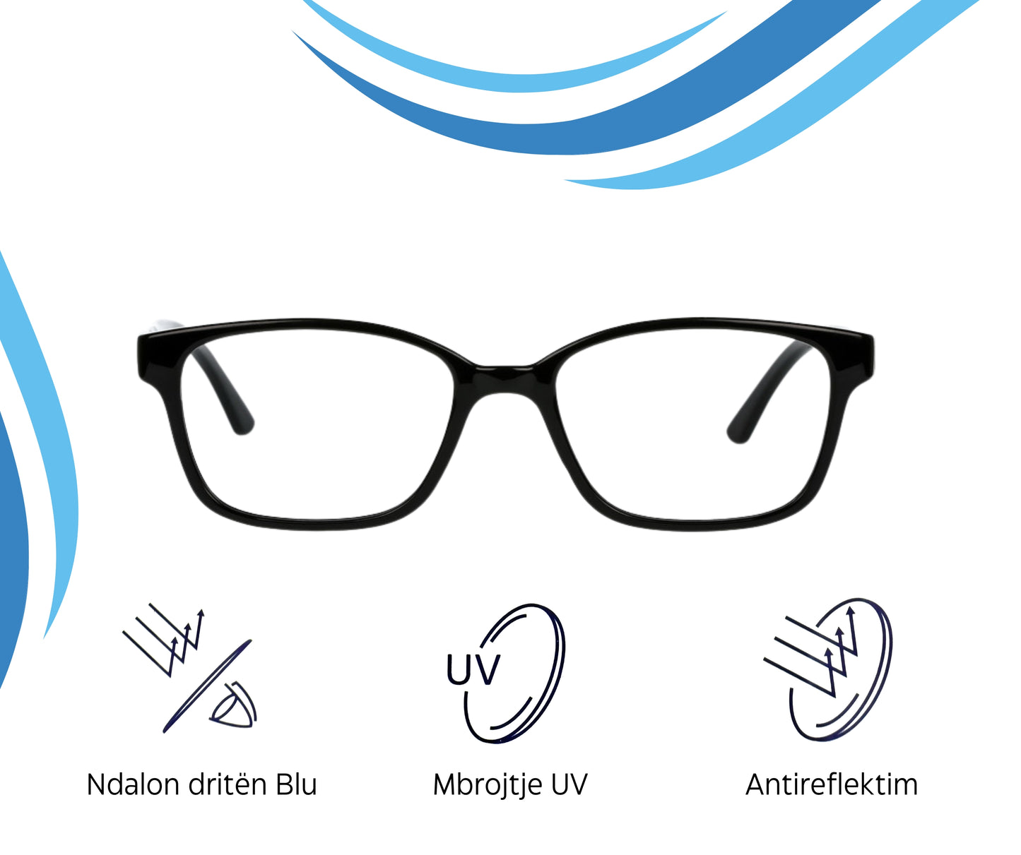 Syze optike anti-blue light për meshkuj